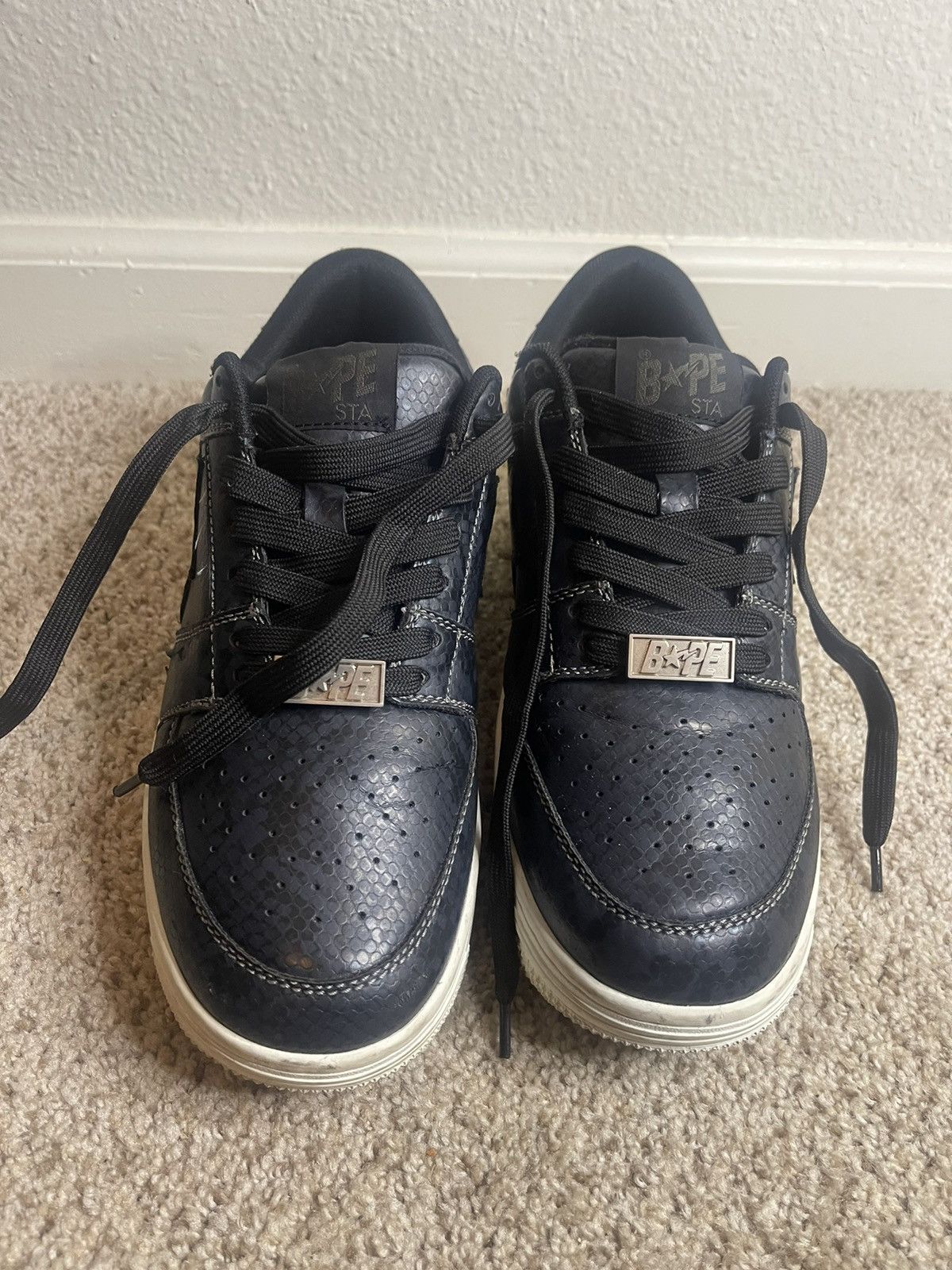Bape Bapesta Snakeskin Size US 8 / EU 41 - 1 Thumbnail