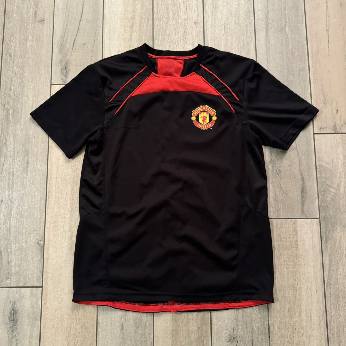 Adidas × Nike Vintage Y2K Black And Red Manchester Soccer Jersey Kit Large Size US L / EU 52-54 / 3 - 1 Thumbnail