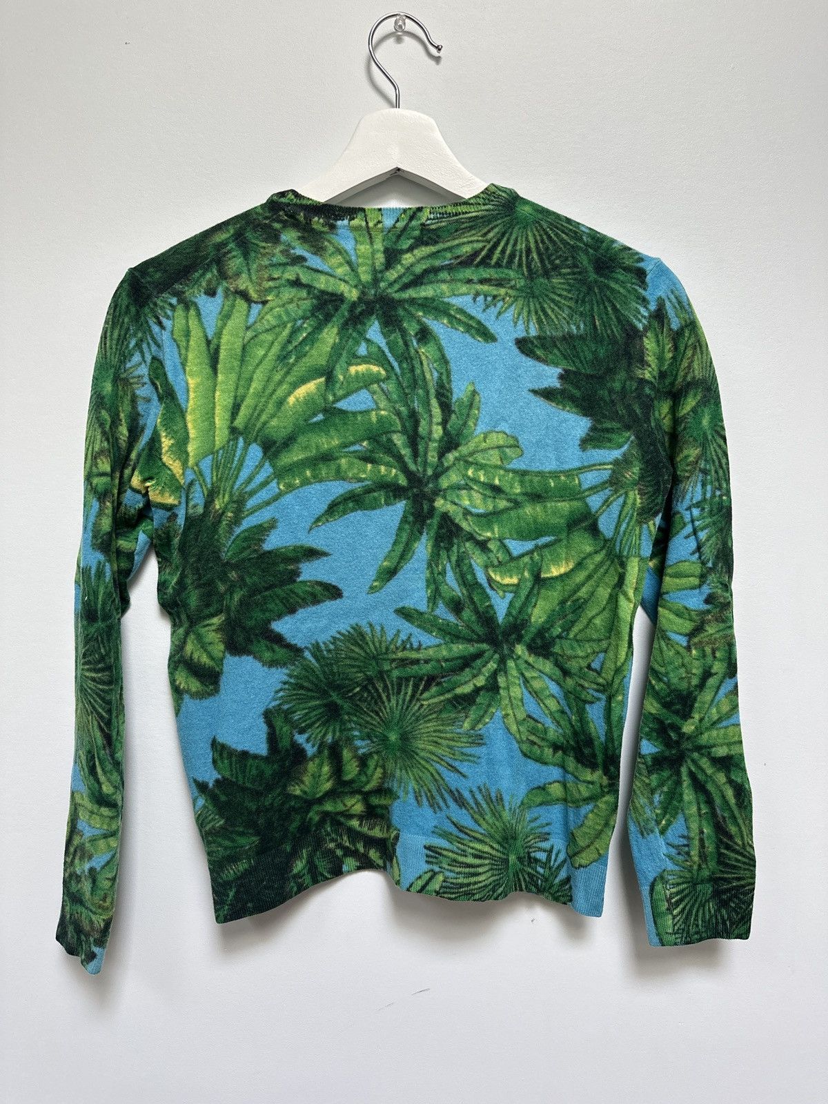 H&M × Versace FW11 Palm Print Cashmere & Merino Wool Sweater Size US XS / EU 42 / 0 - 7 Thumbnail