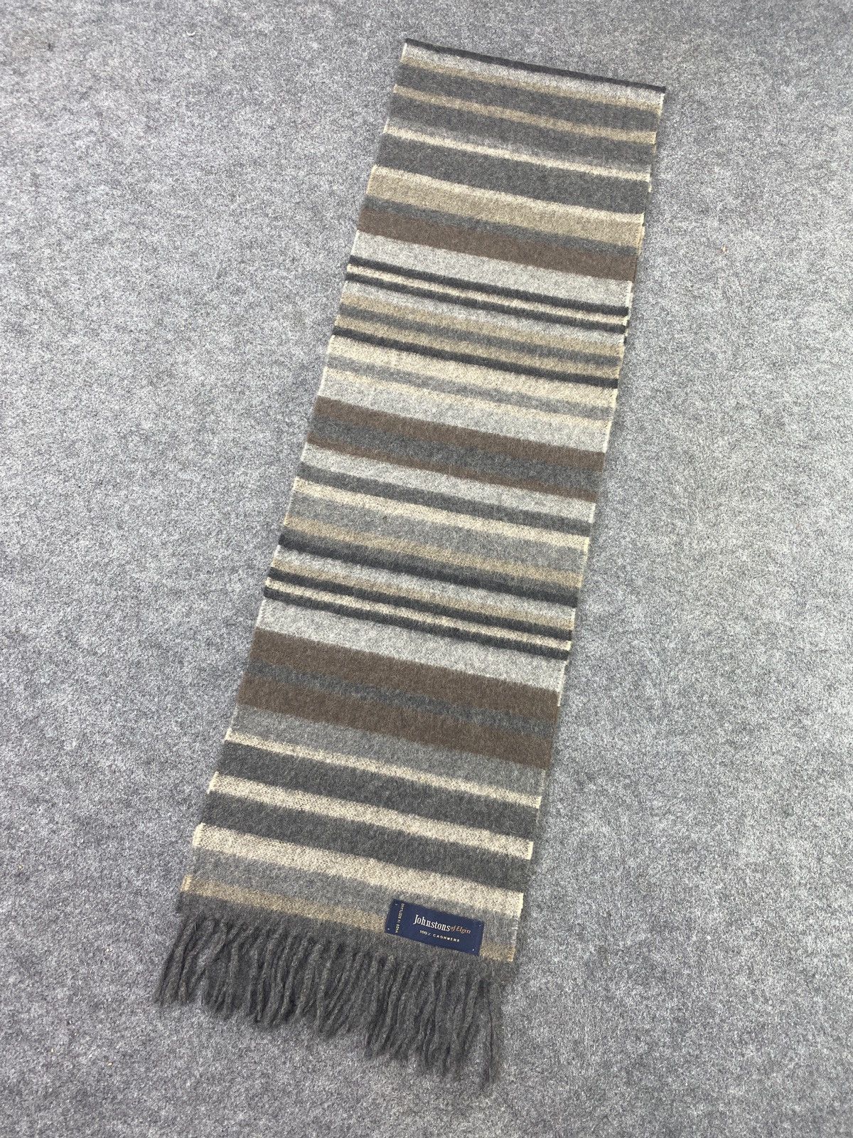 Johnstons Of Elgin × Vintage Johnstons Of Elgin Scarf / Muffler / Neckwear -T1062 Size ONE SIZE - 3 Thumbnail