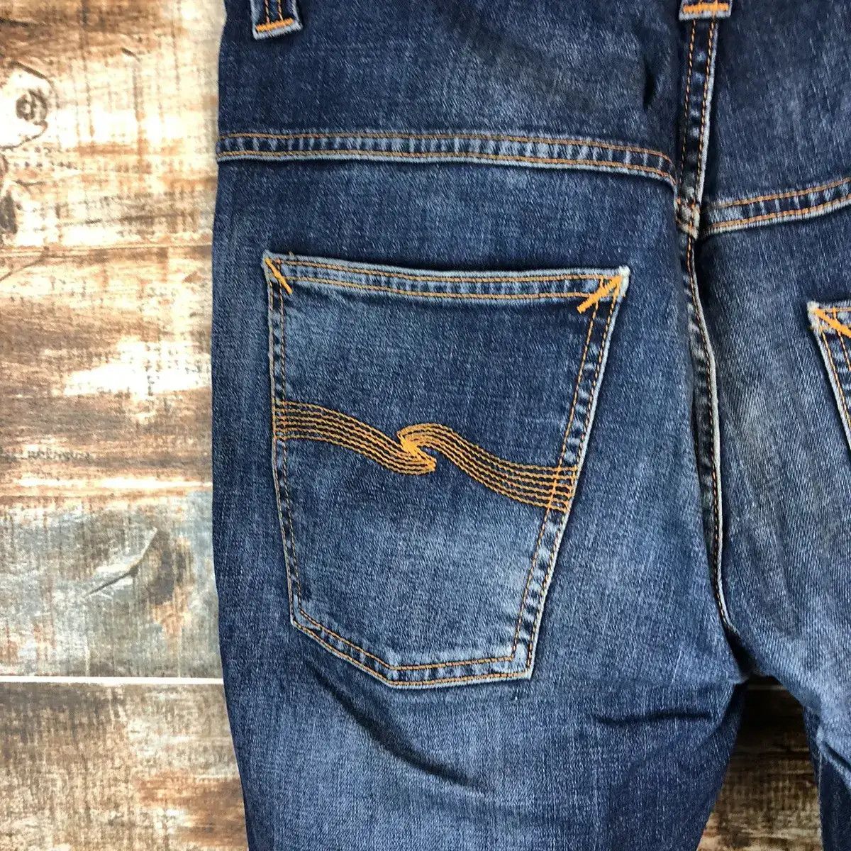 Nudie Jeans DLL Nudie vintage faded Jeans Blue Denim Pants #C138 Size US 32 / EU 48 - 2 Thumbnail