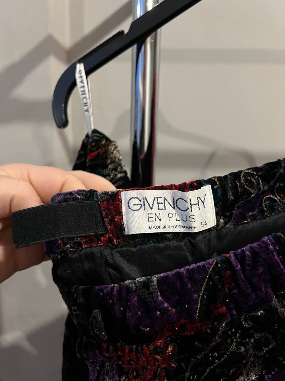 Givenchy 1970/80 GIVENCHY EN PLUS WEST GERMANY ERA FLOWERS SKIRT Sz54 Size 38" / US 16 / IT 52 - 6 Thumbnail
