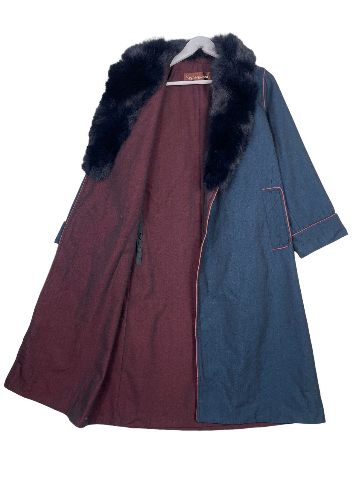 Yves Saint Laurent 💥YVES SAINT LAURENT LUXURY FUR COLLAR JACKET Size M / US 6-8 / IT 42-44 - 8 Thumbnail