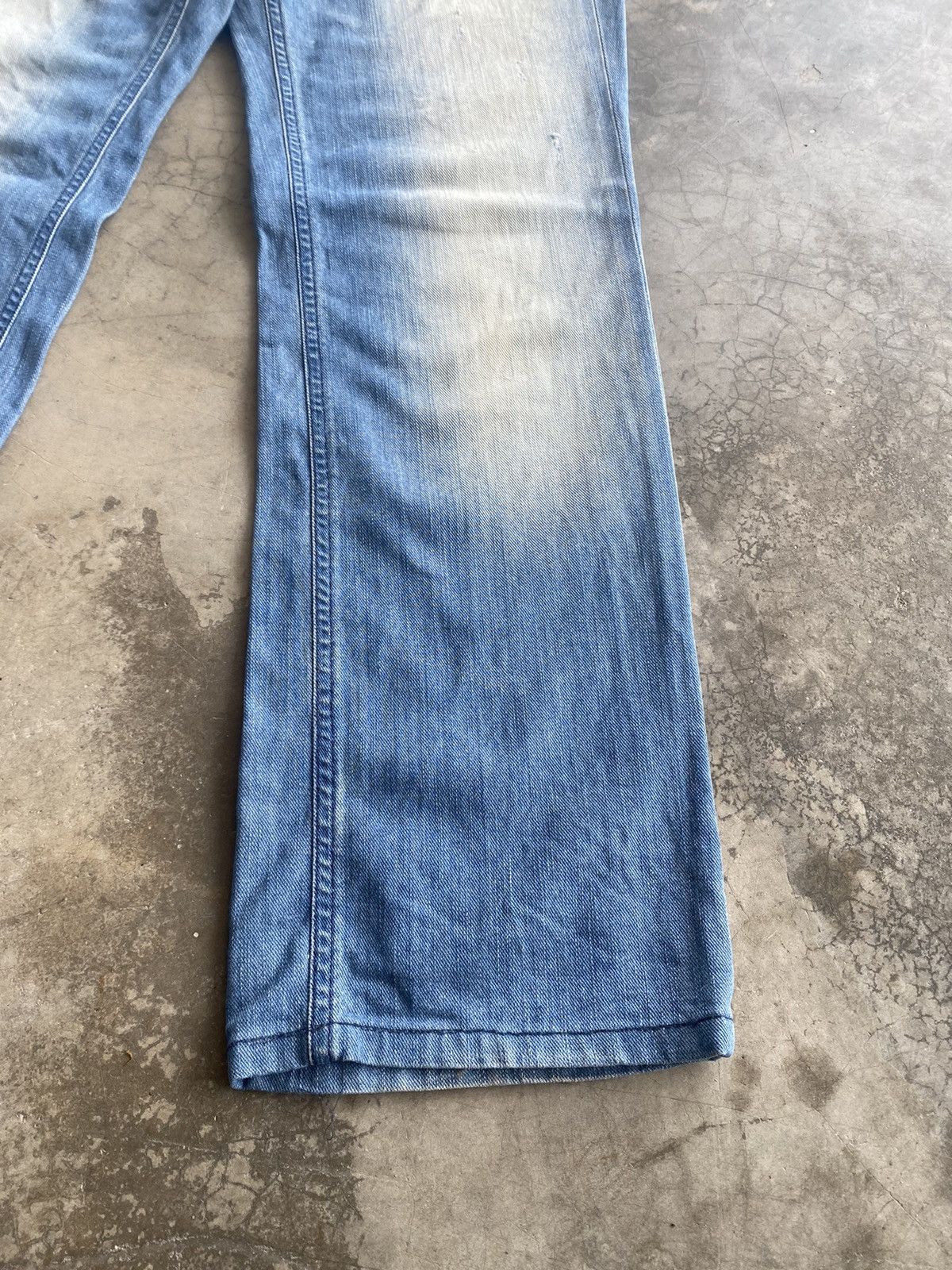 Diesel Flare Jeans Diesel Distressed Denim Low Rise Baggy Jeans Size US 35 - 10 Thumbnail