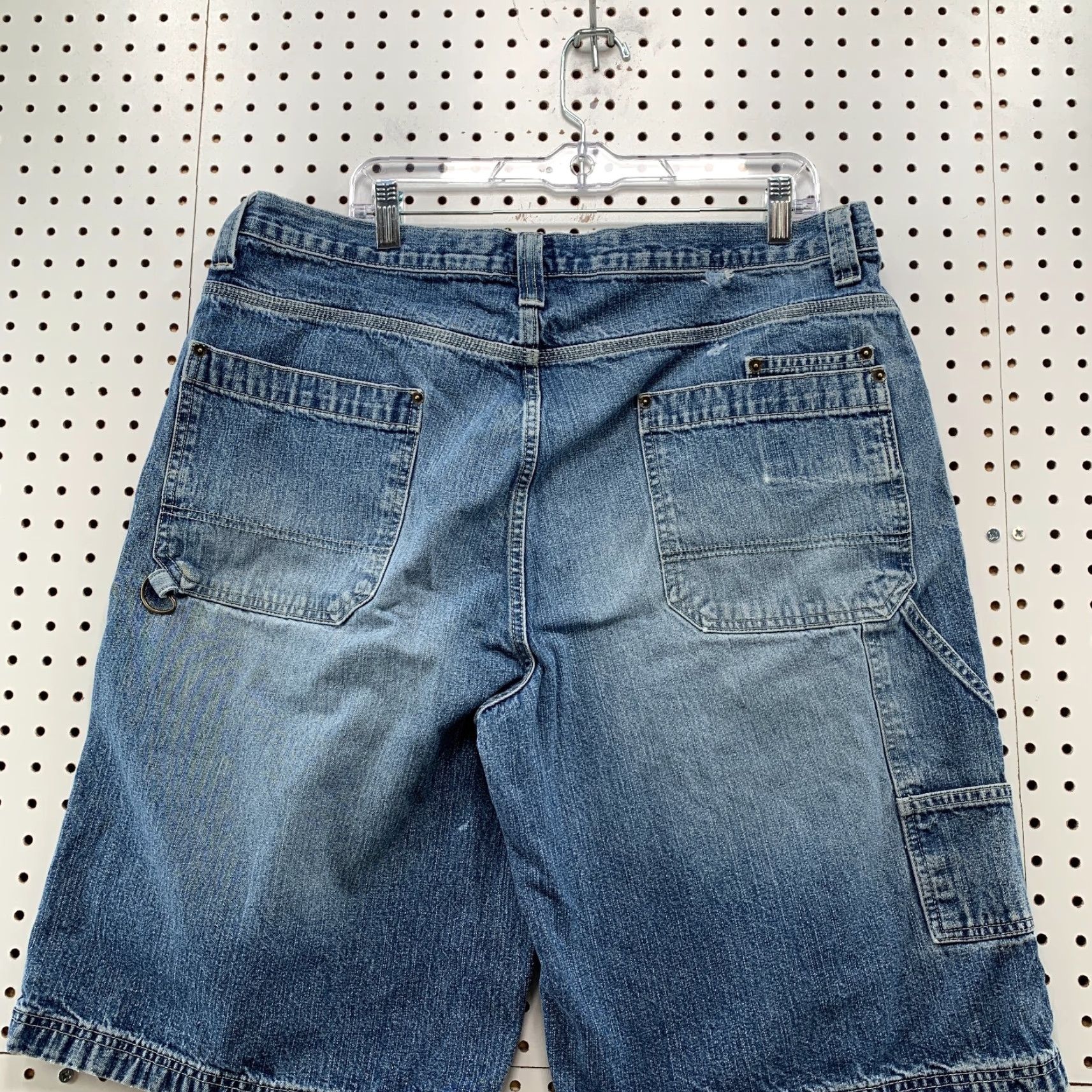 Denime VINTAGE PHYS SCI Denim Jeans Shorts Mens 38x11 Baggy Wide Leg JORTS Denim Shorts Mens 38x11 Baggy Wide Leg JORTS Size US 38 / EU 54 - 7 Thumbnail