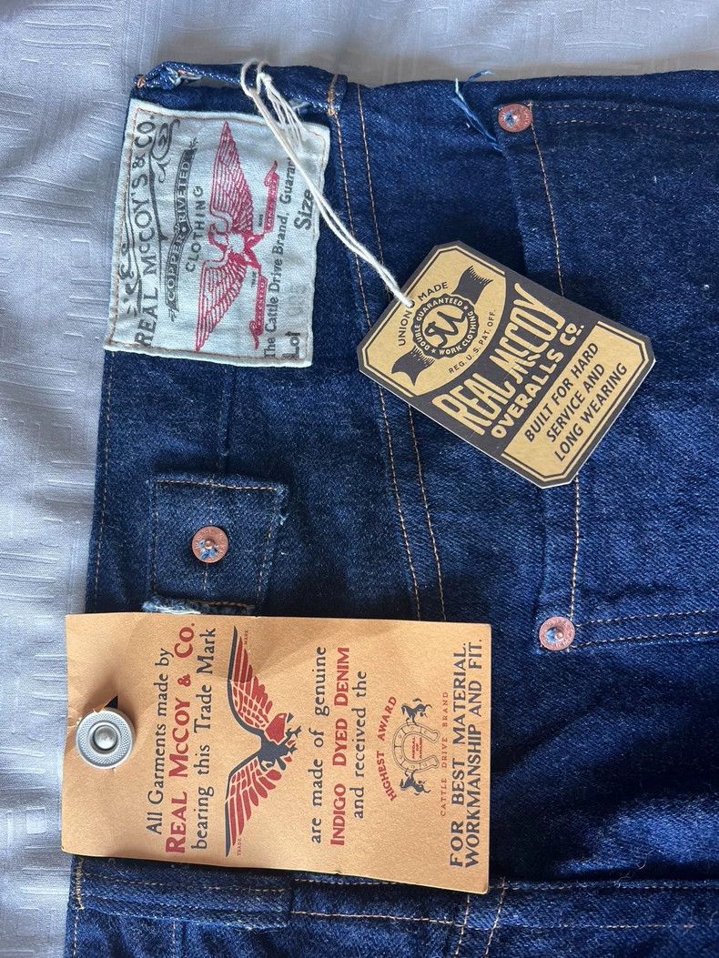 The Real McCoy's The Real McCoy'sEarly 1900s style natural dye red-stained v Size US 36 / EU 52 - 3 Thumbnail