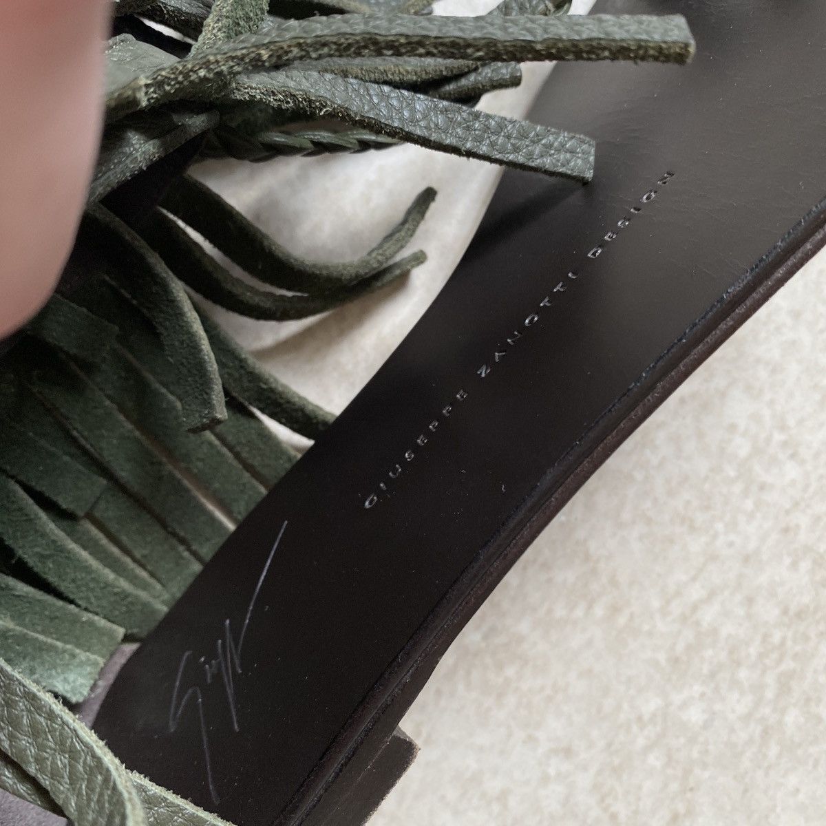 Giuseppe Zanotti Giuseppe Zanotti Leather Fringed Thong Gladiator Sandals Size US 8 / IT 38 - 5 Thumbnail