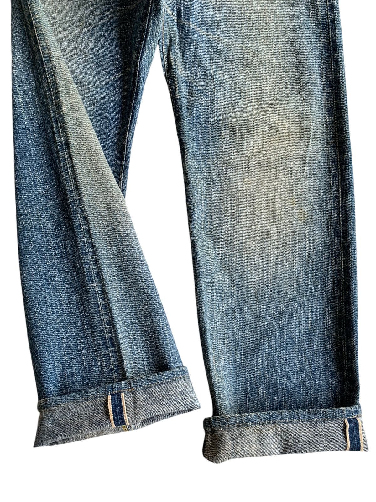 Edwin 505ZX Redline Selvedge distressed denim