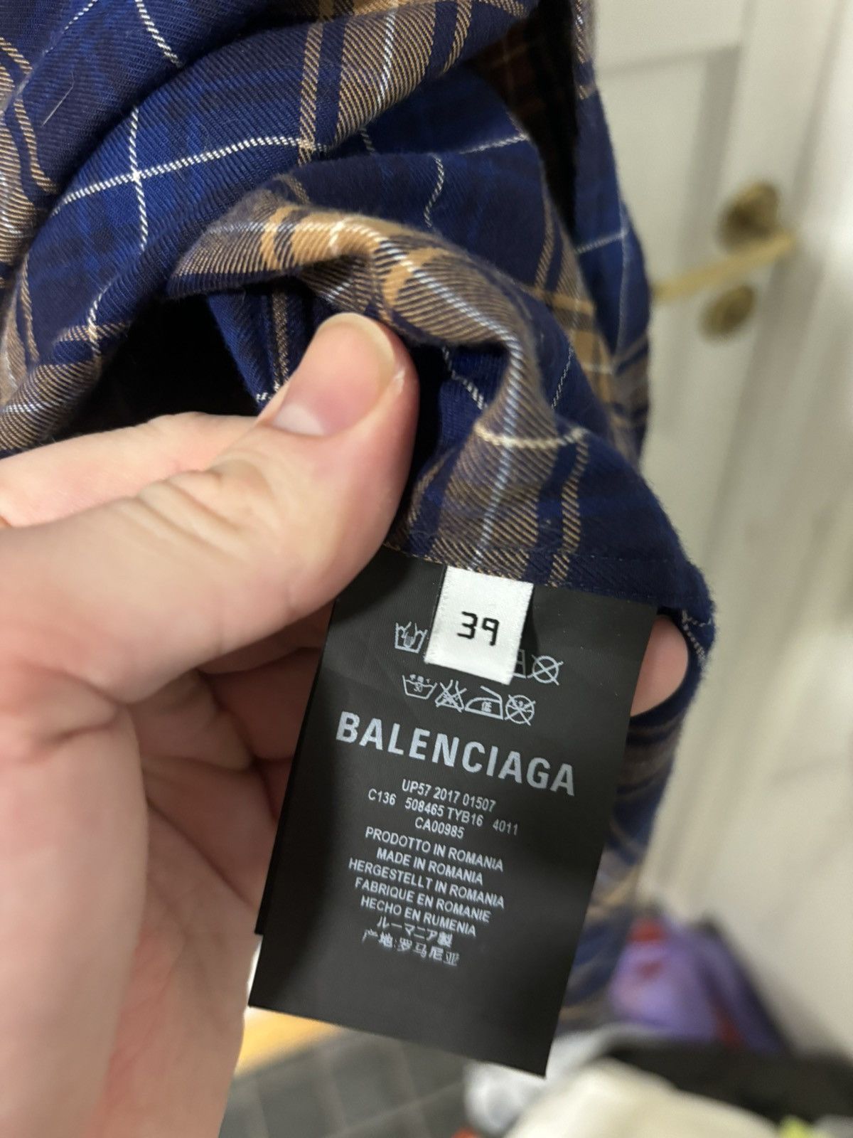 Balenciaga Balenciaga back logo flannel Size US L / EU 52-54 / 3 - 8 Thumbnail