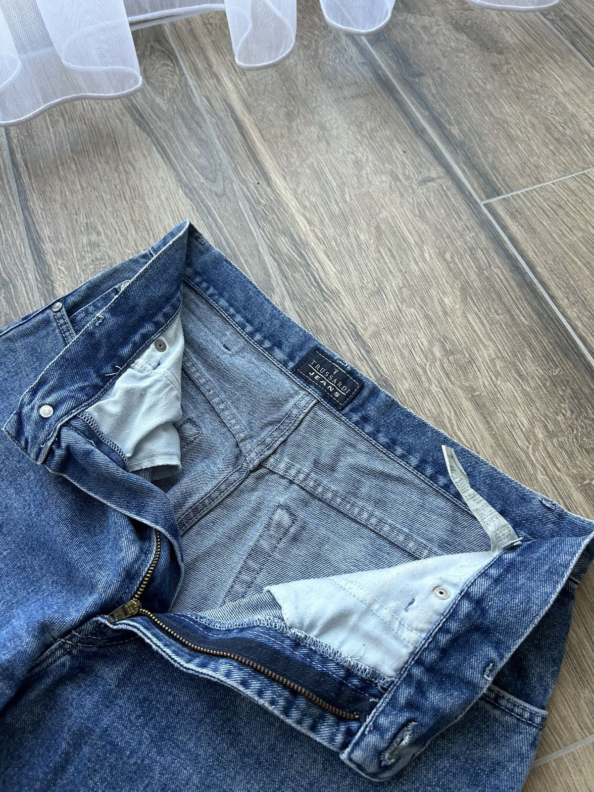 Trussardi × Vintage Vintage Trussardi baggy jeans mens y2k made in italy Size US 32 / EU 48 - 6 Thumbnail