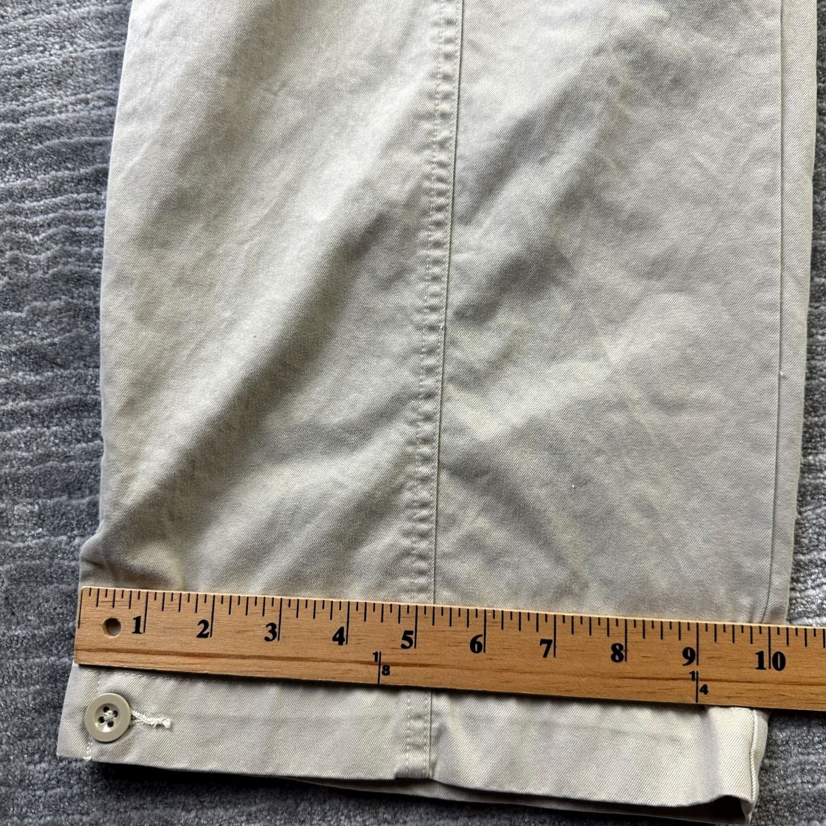 Gap VINTAGE Gap Pants Mens 36x32 Beige Tan Paratrooper Cargo Pants Canvas Cotton Straight Loose 5-Pocket Army Bagladesh 90s Mens Size US 36 / EU 52 - 5 Thumbnail