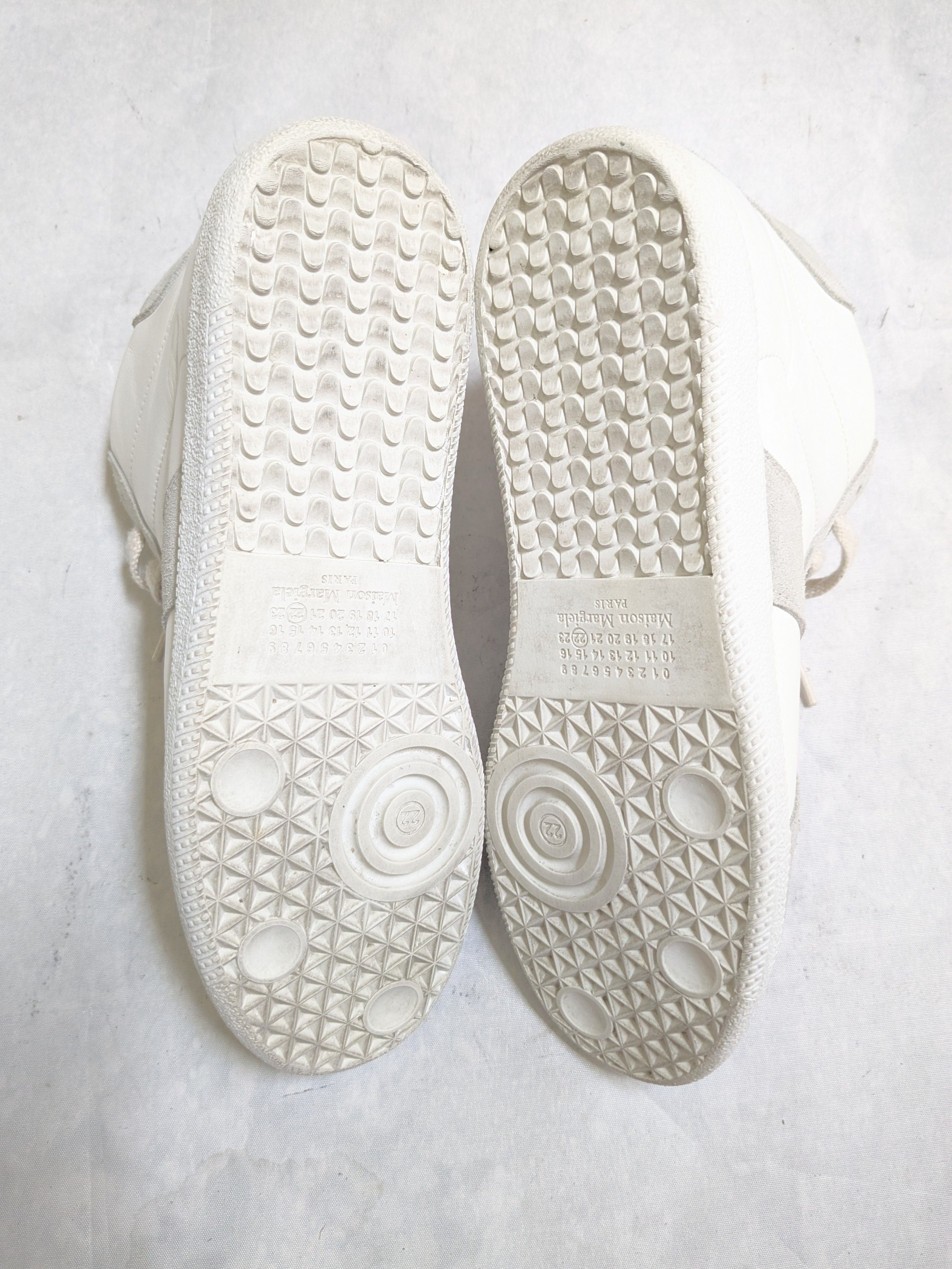Maison Margiela Maison Margiela GAT Replica White Gray 9 42 High Tops Size US 9 / EU 42 - 14 Thumbnail