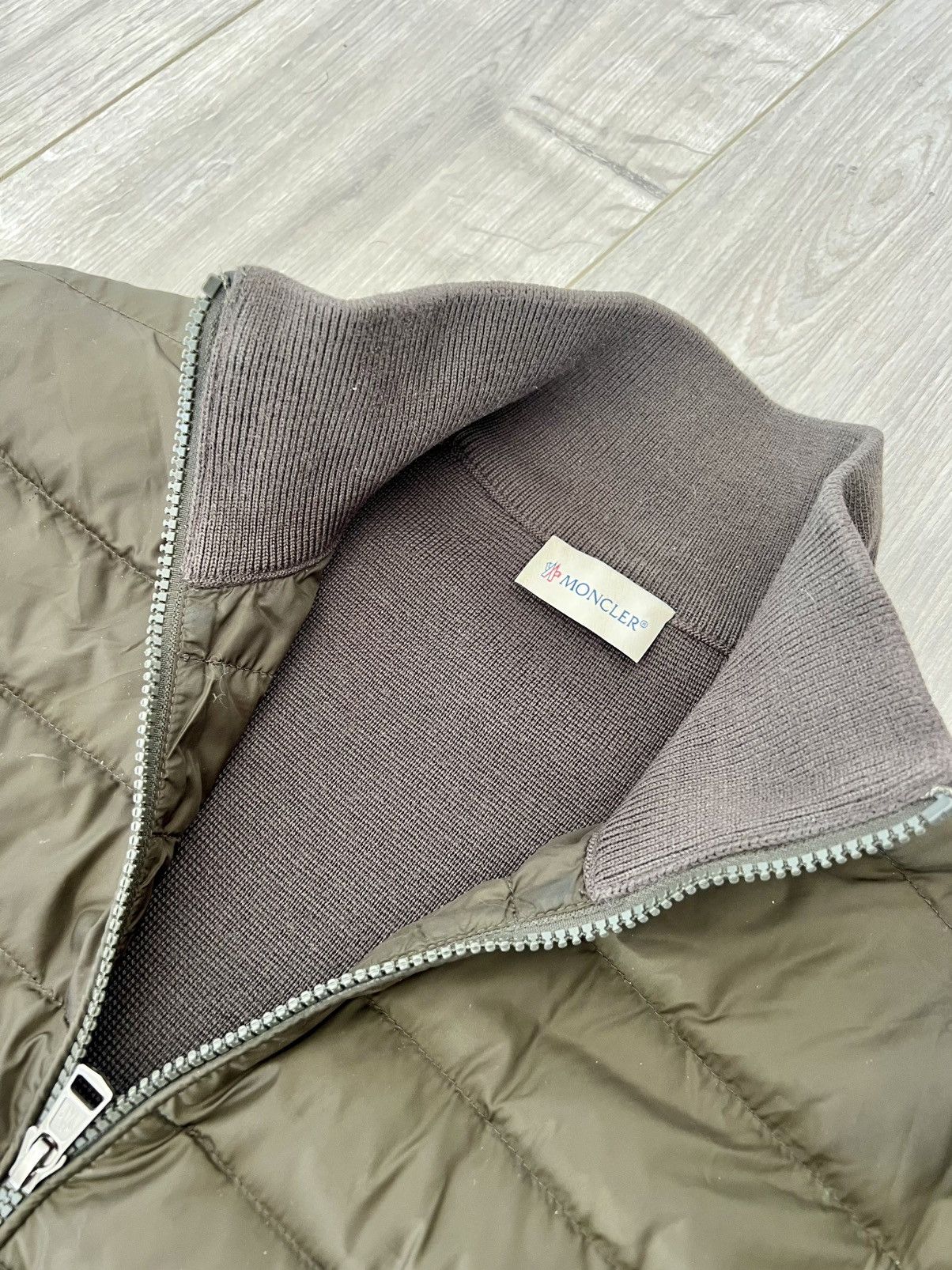 Moncler Moncler Cardigan Tricot Kaki Size US XS / EU 42 / 0 - 2 Thumbnail