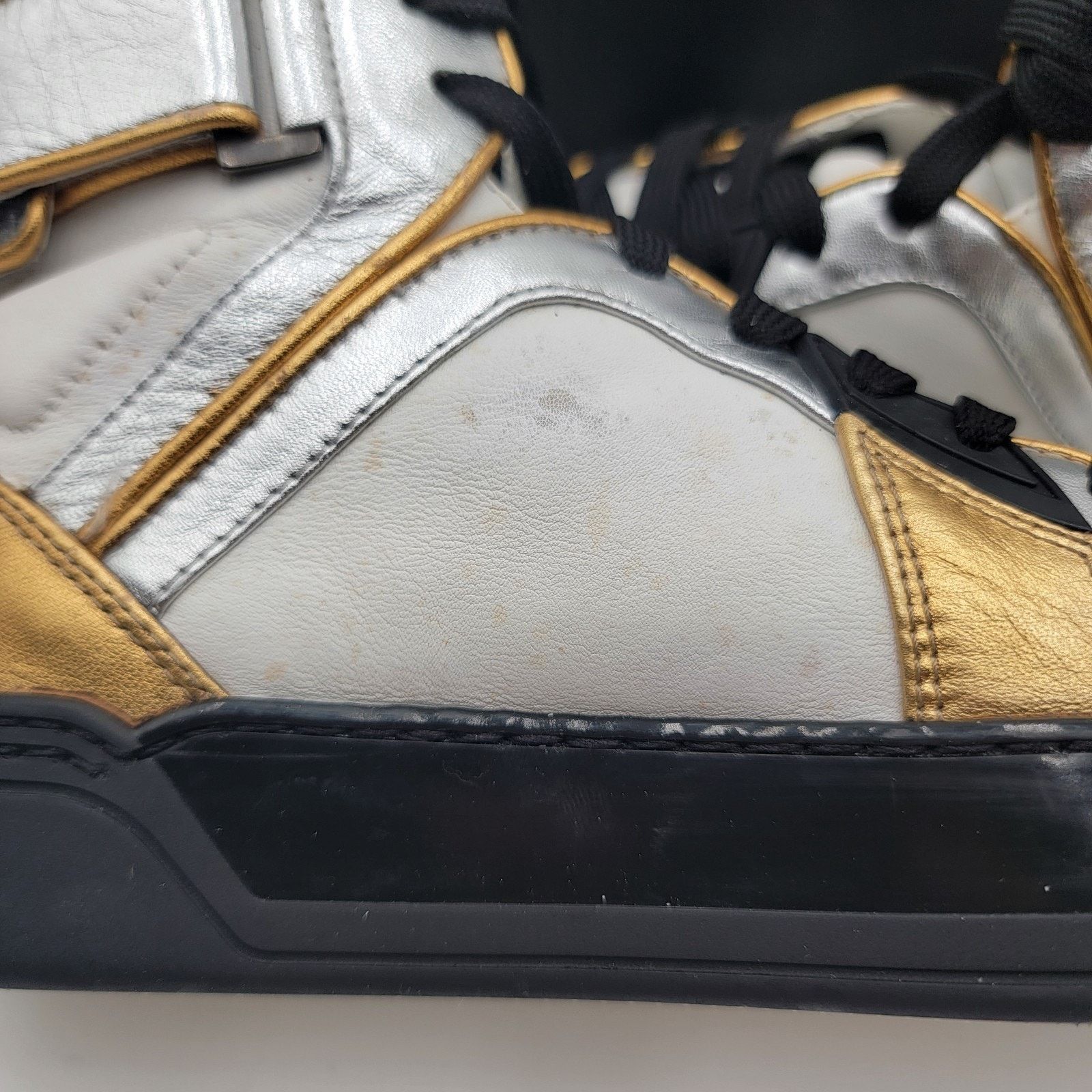 Gucci Gucci (388015) Interlocked GG Tri color Hi Top Sneakers EU35 Size US 5 / IT 35 - 3 Thumbnail