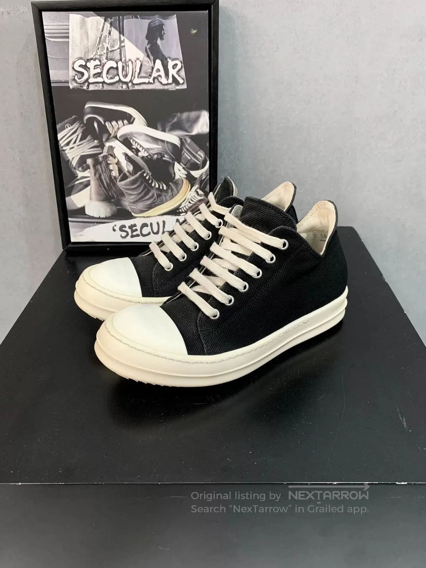 Rick Owens Drkshdw Rick Owens DRKSHDW Low-Top Sneakers. Size US 5 / EU 37 - 2 Thumbnail