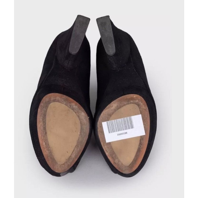 Dior Christian Dior Black Suede Open Toe Pumps Sz.39.5 Size US 8.5 / IT 38.5 - 7 Thumbnail