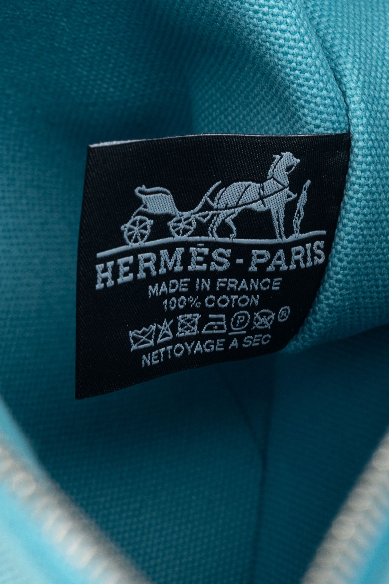 Hermes Hermes Flat Yachting GM Blue Logo Toile Pouch Size ONE SIZE - 10 Thumbnail