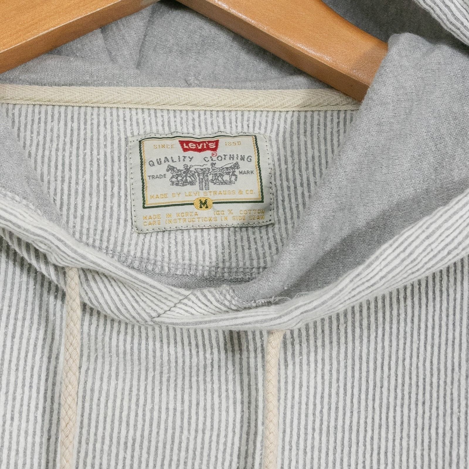 Levi's Vintage 90s Levis Striped Hoodie Mens Medium - Lightweight Size US M / EU 48-50 / 2 - 5 Thumbnail
