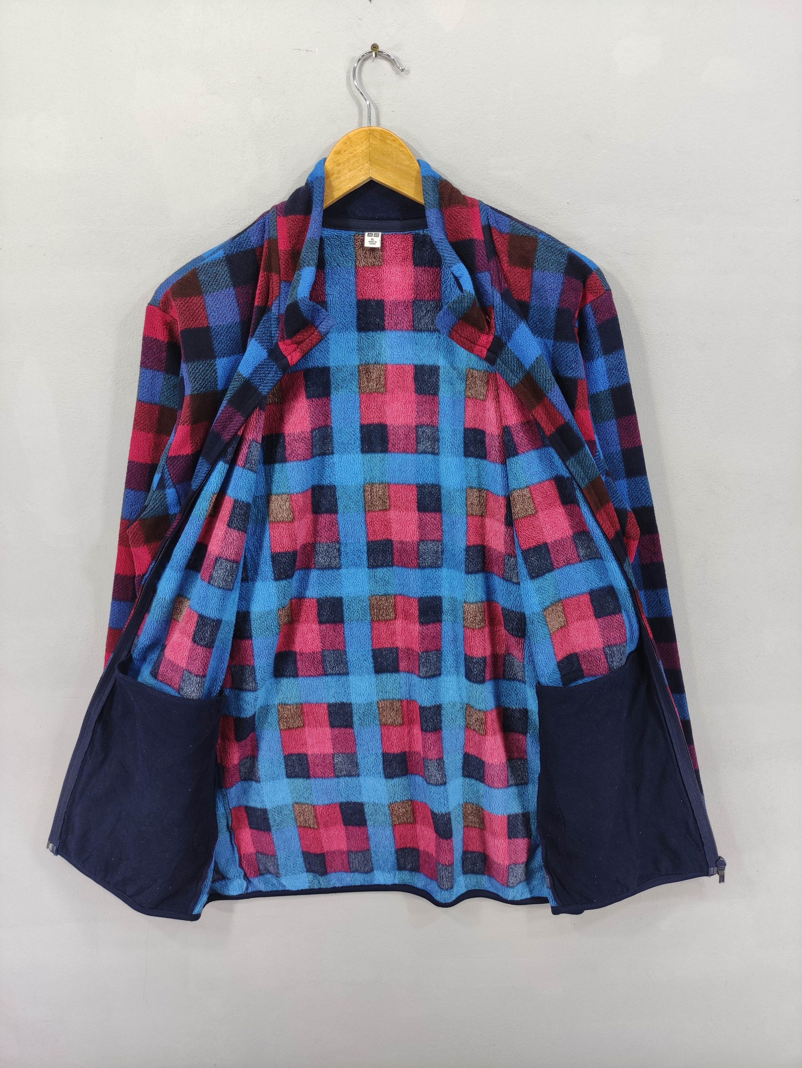 Uniqlo Vintage Uniqlo Sweater Chekered Zipper Size US XL / EU 56 / 4 - 3 Thumbnail