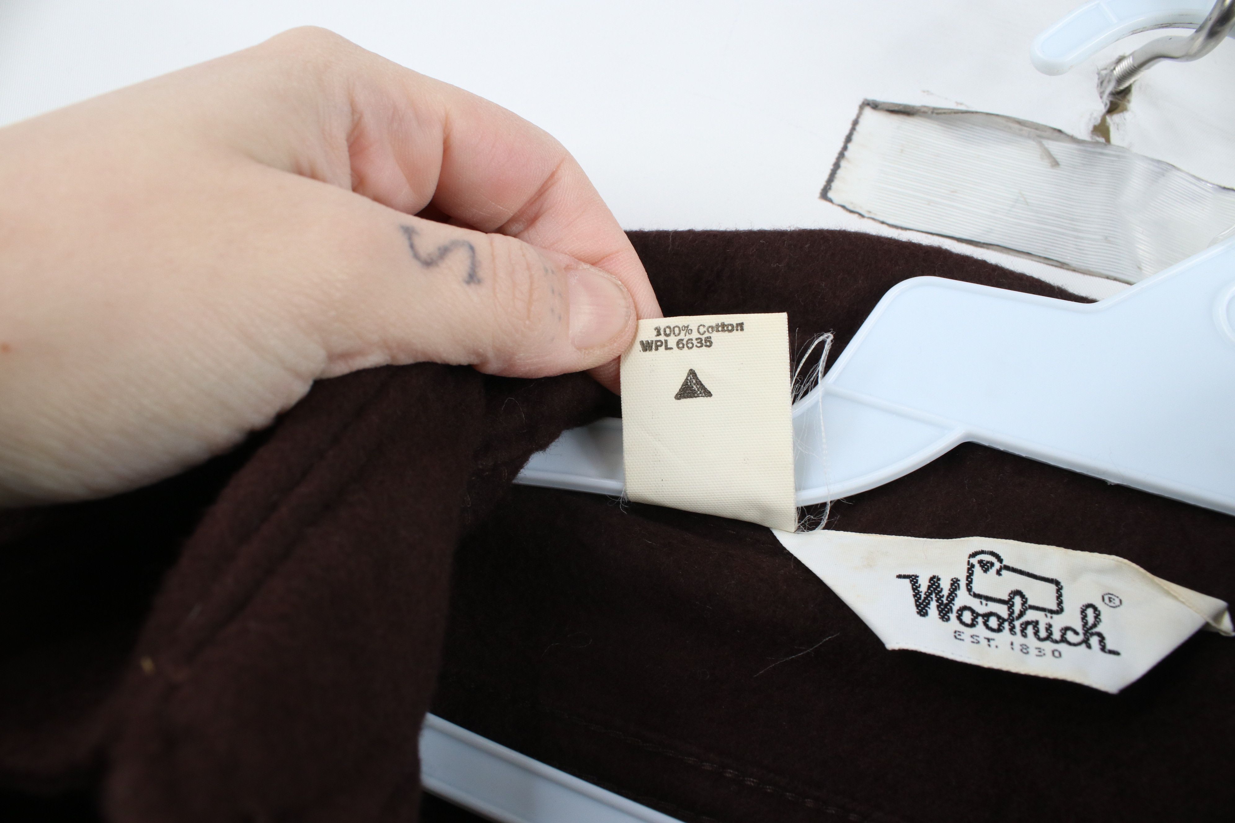 Vintage × Woolrich Woolen Mills Vintage 60s 70s Woolrich Chamois Cloth Buton Shirt Brown USA Size US M / EU 48-50 / 2 - 8 Thumbnail
