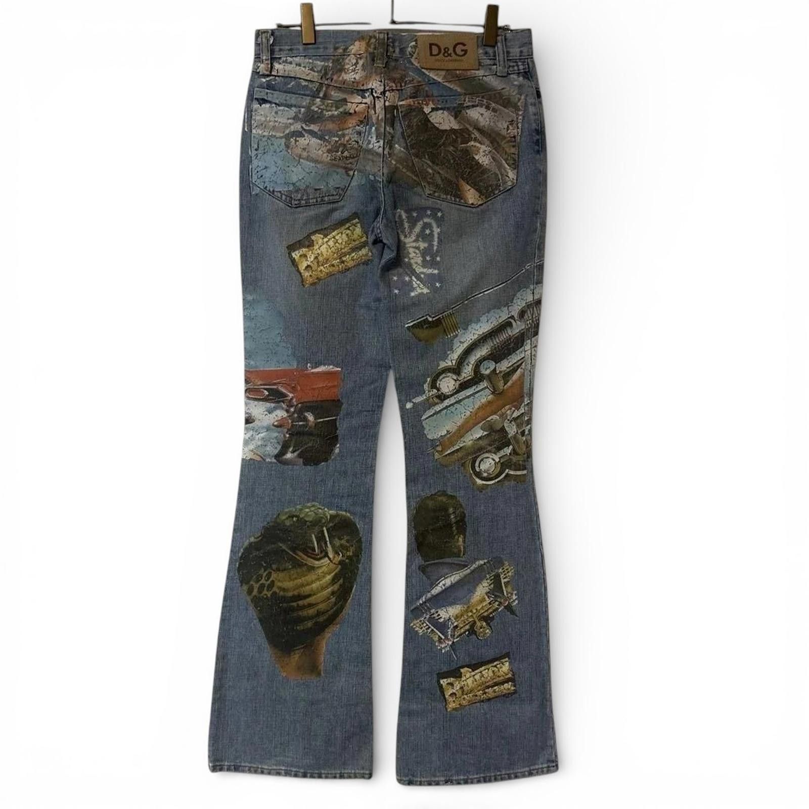 Dolce & Gabbana Dolce & Gabbana - Printed Denim Jeans Size 30" / US 8 / IT 44 - 5 Thumbnail