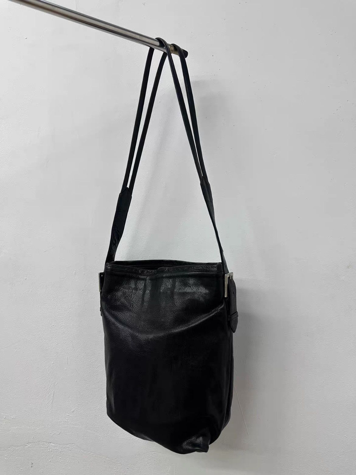 Yohji Yamamoto Yohji Yamamoto Double Belt Leather Tote Bag Size ONE SIZE - 6 Thumbnail