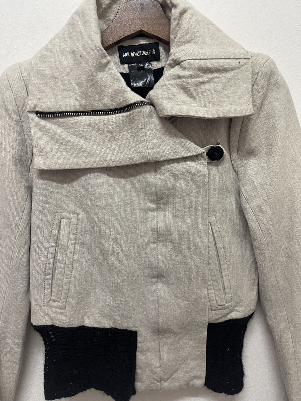 Ann Demeulemeester DELETE SOON💥VINTAGE ANN DEMEULEMEESTER CROP JACKET Size XS / US 0-2 / IT 36-38 - 5 Thumbnail
