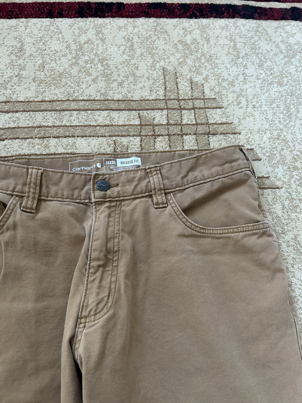 Carhartt Carhartt Tan Utility Carpenter Pants Size US 34 / EU 50 - 5 Thumbnail
