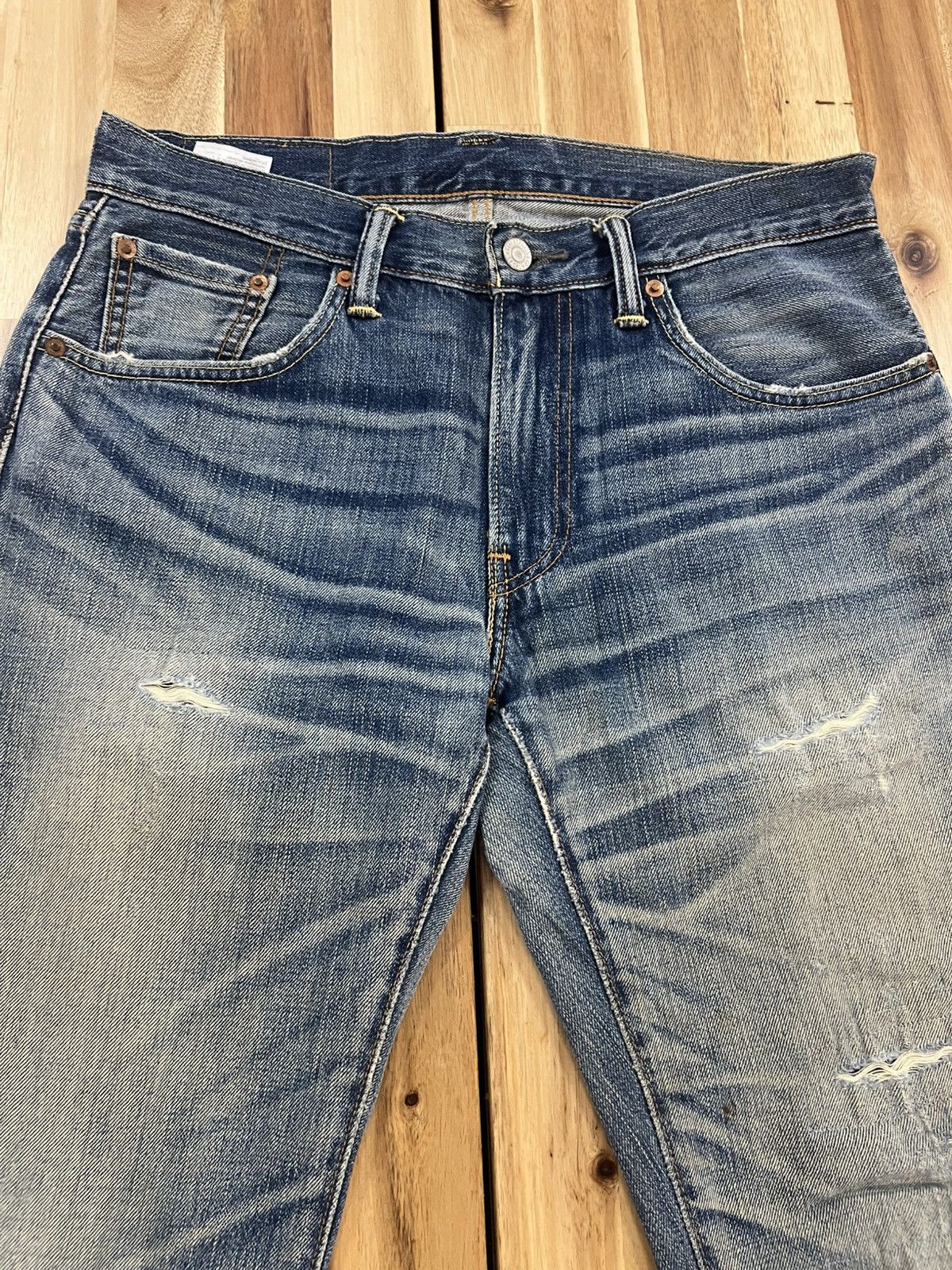 Levi's Vintage Levis 502 Distressed Denim Jeans Size US 31 - 5 Thumbnail