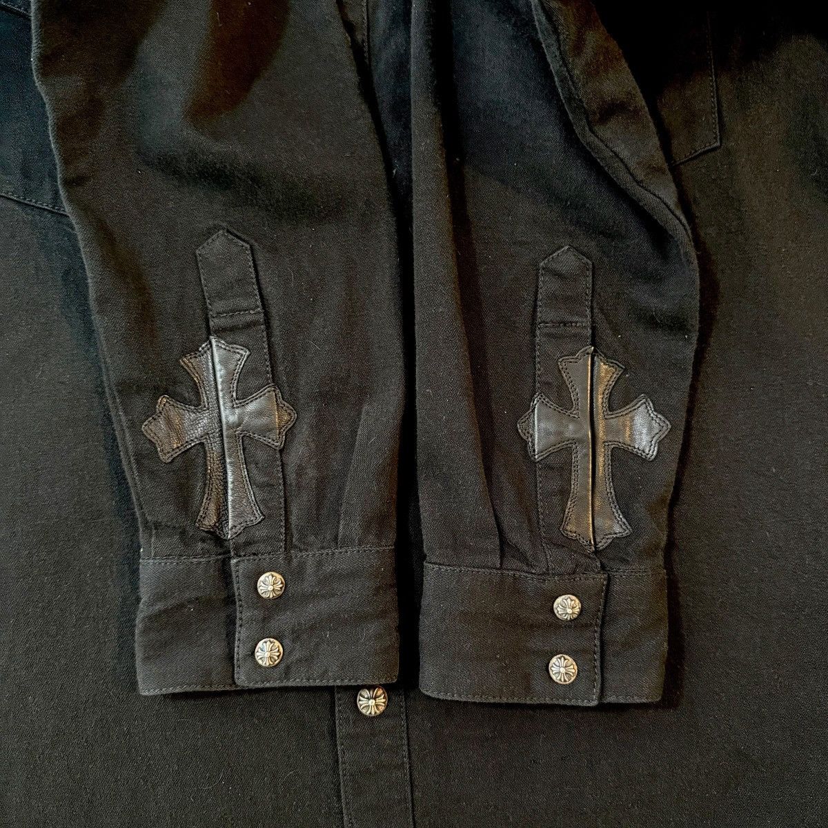 Chrome Hearts Chrome Hearts Western Selvedge Denim Button Up Shirt Size US M / EU 48-50 / 2 - 4 Thumbnail