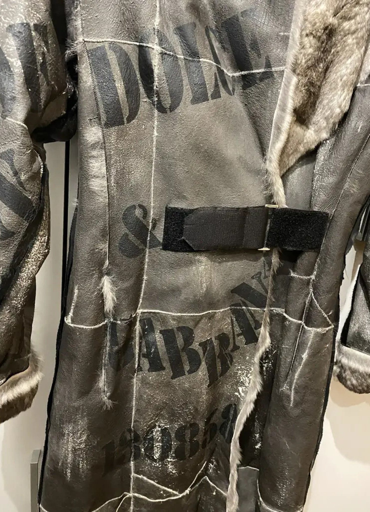Dolce & Gabbana RABBIT FUR LEATHER LONG COAT Size XS / US 0-2 / IT 36-38 - 5 Thumbnail