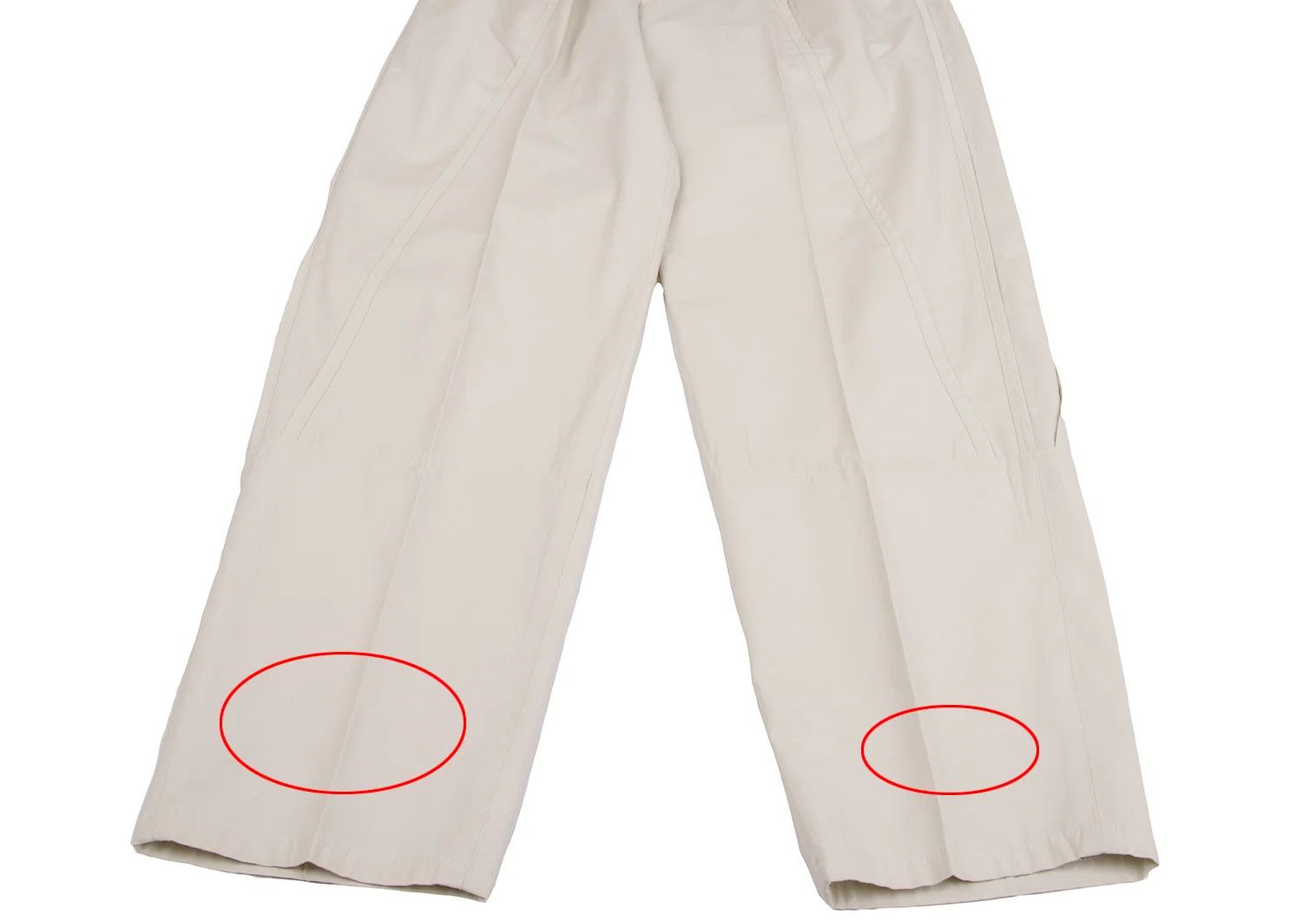 Issey Miyake Cotton Tapered Pants in Off Beige, Size L Size US 38 / EU 54 - 8 Thumbnail