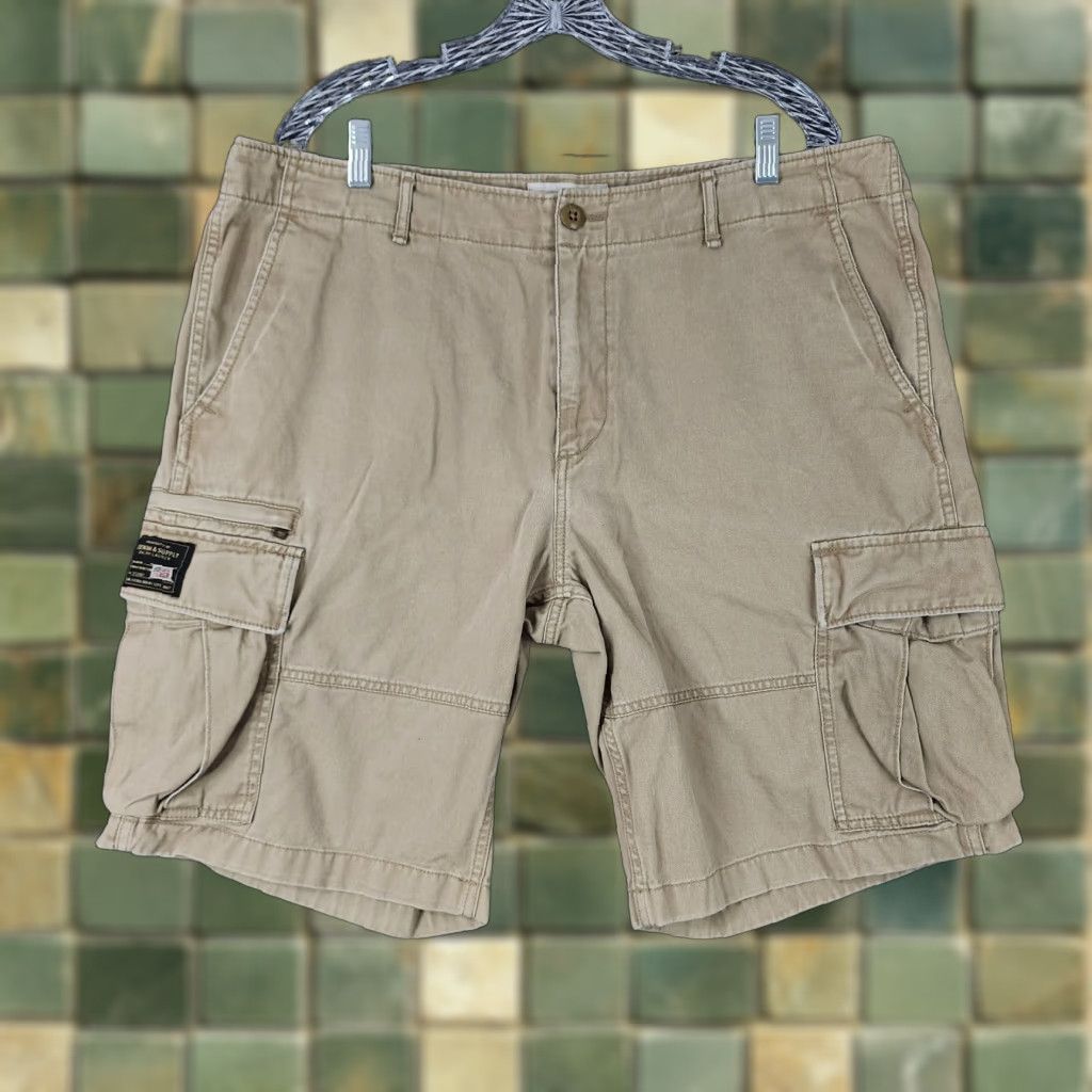 Ralph Lauren RALPH LAUREN Men's Cargo Shorts Size 38 Beige Cotton Heavy Durable Size US 38 / EU 54 - 1 Thumbnail
