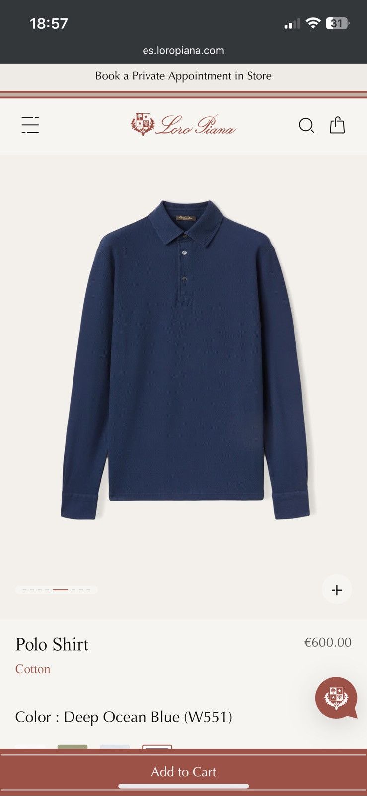 Loro Piana Polo Shirt Loro Piana Size US XL / EU 56 / 4 - 10 Thumbnail
