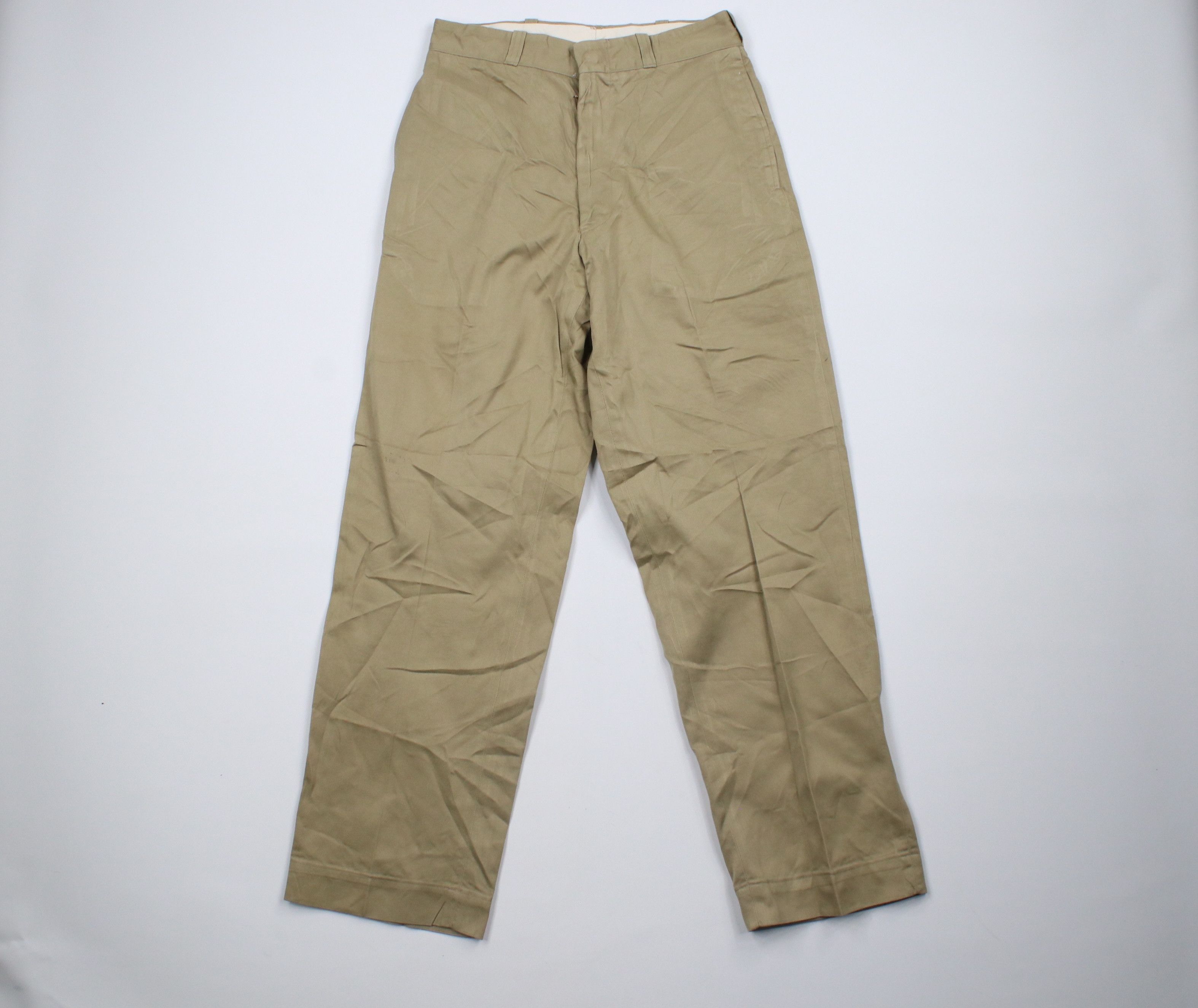 image of Vintage 70's Vietnam War I Ut 8.2Oz Wide Leg Trousers Pants in Beige, Men's (Size 30)