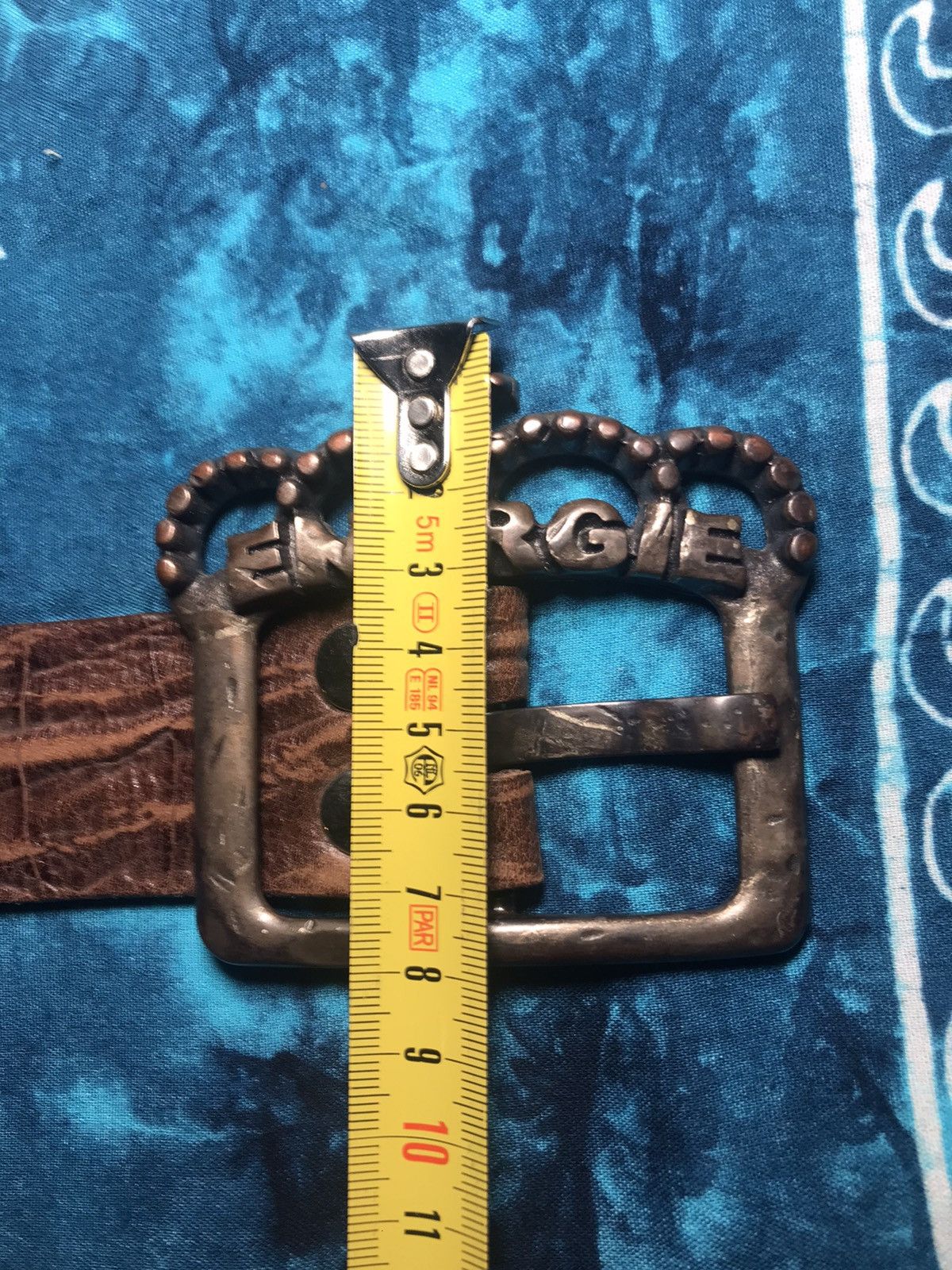 Energie Y2K Vintage Leather Belt Rodeo ENERGIE Size 32 - 9 Thumbnail