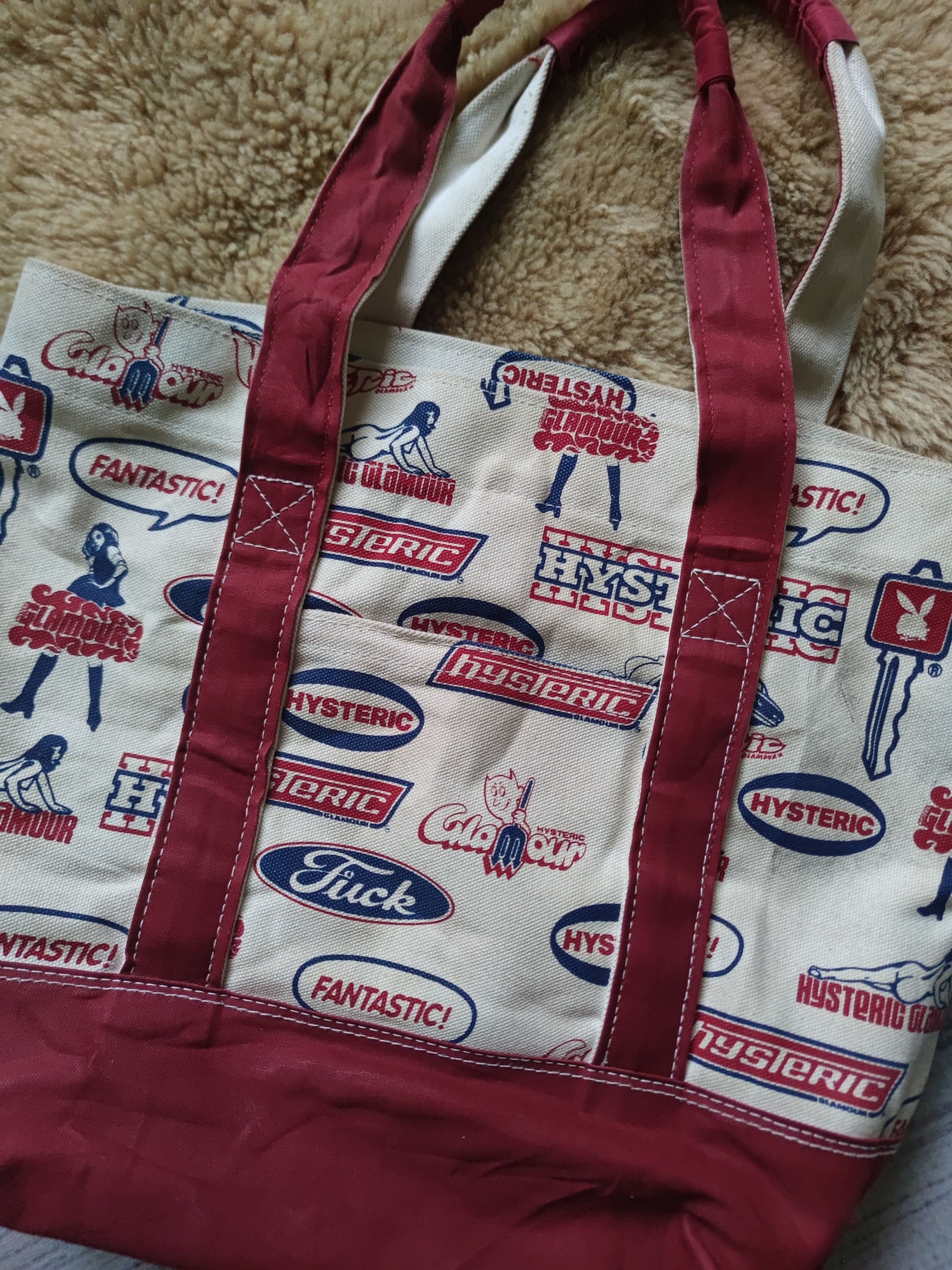 Hysteric Glamour Vintage HYSTERIC GLAMOUR Canvas Tote Bag Size ONE SIZE - 7 Thumbnail