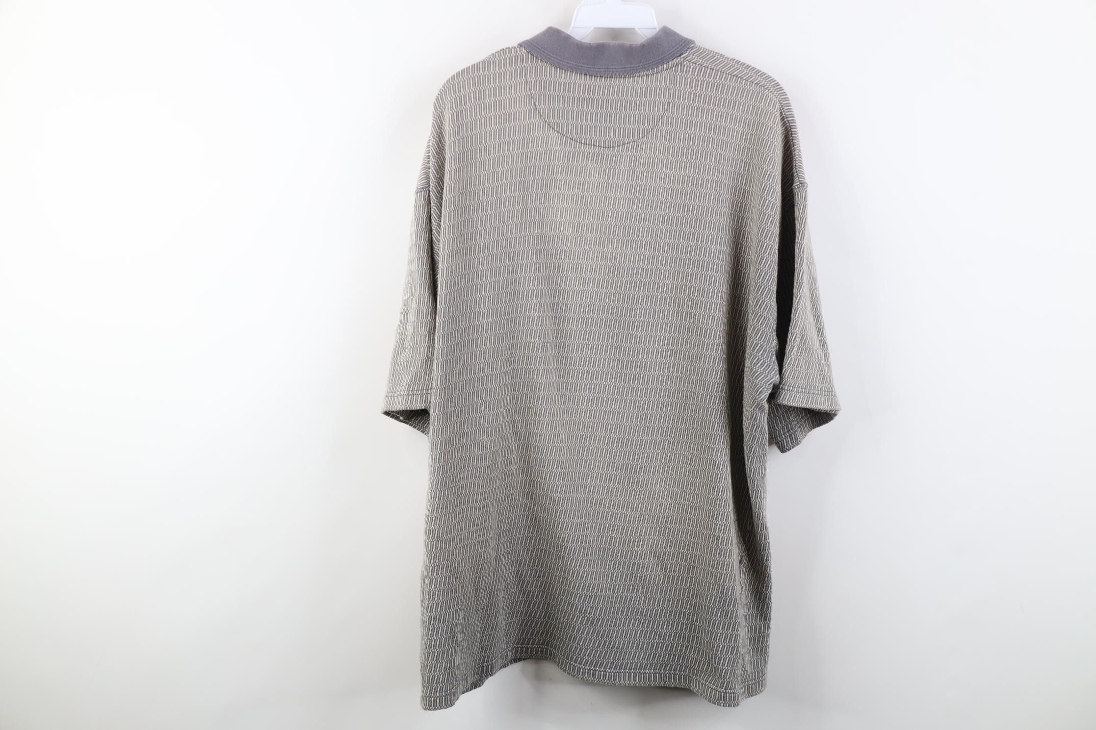 Vintage Vintage 90s Streetwear Geometric Knit Golf Polo Shirt Size US XL / EU 56 / 4 - 8 Thumbnail