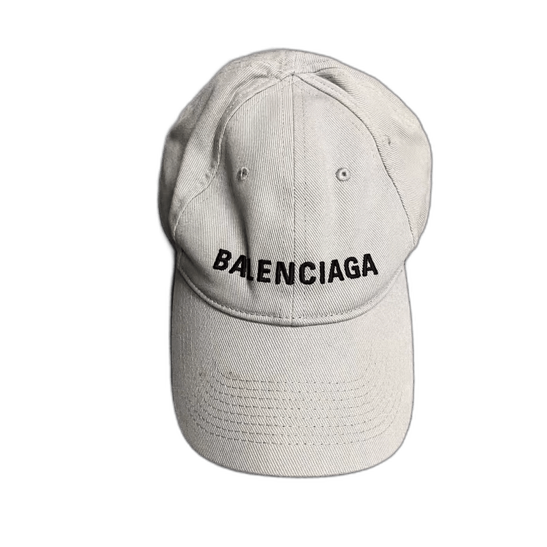 Balenciaga Balenciaga Gray Logo Embroidered Baseball Cap-2506 Size ONE SIZE - 1 Thumbnail