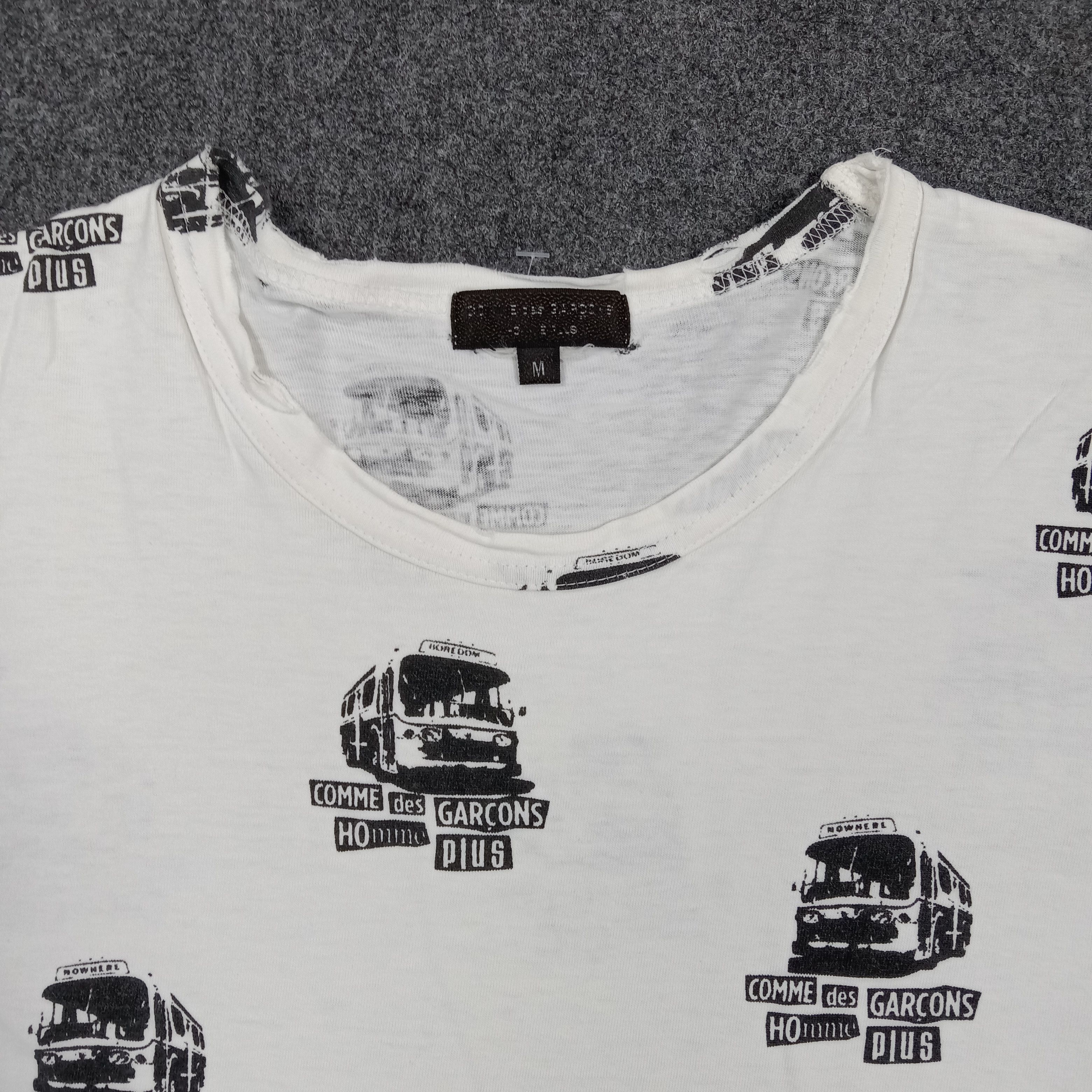 Comme des Garcons Homme Plus Rare Comme des Garcons Homme Plus Bus Graphic Tshirt C294N48 Size US M / EU 48-50 / 2 - 2 Thumbnail
