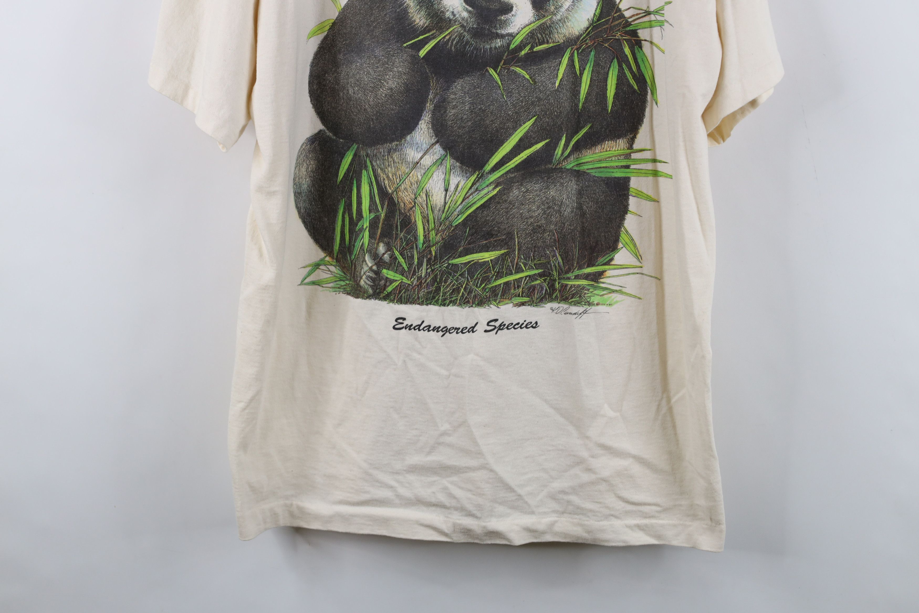 Vintage Vintage 90s Streetwear Species Panda Bear T-Shirt USA Size US XXL / EU 58 / 5 - 3 Thumbnail