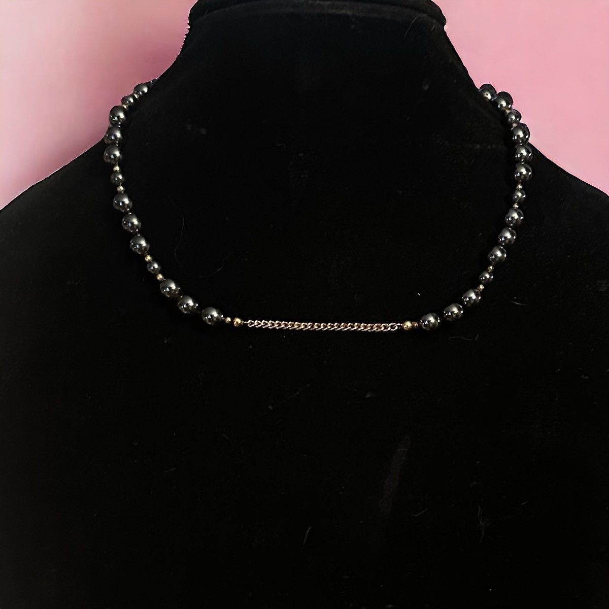 Vintage Vintage Hematite bead necklace Size ONE SIZE - 1 Thumbnail