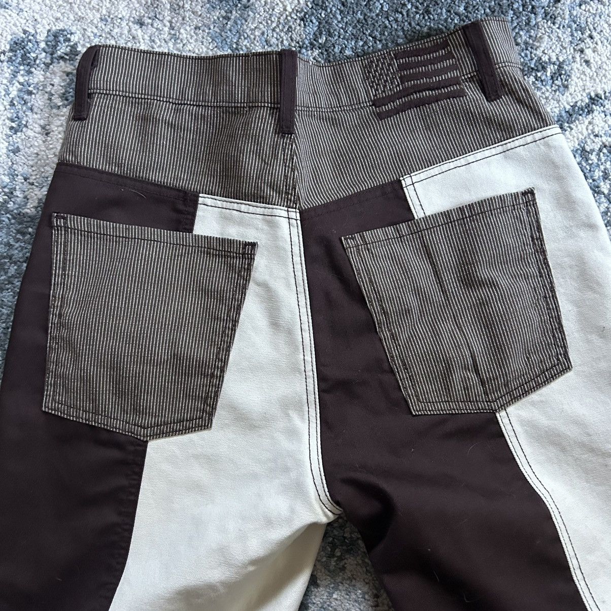 Other REViCE LA PATCHWORK COLOR BLOCK DUCK CANVAS FLARED BOOTCUT Size 29" - 14 Thumbnail