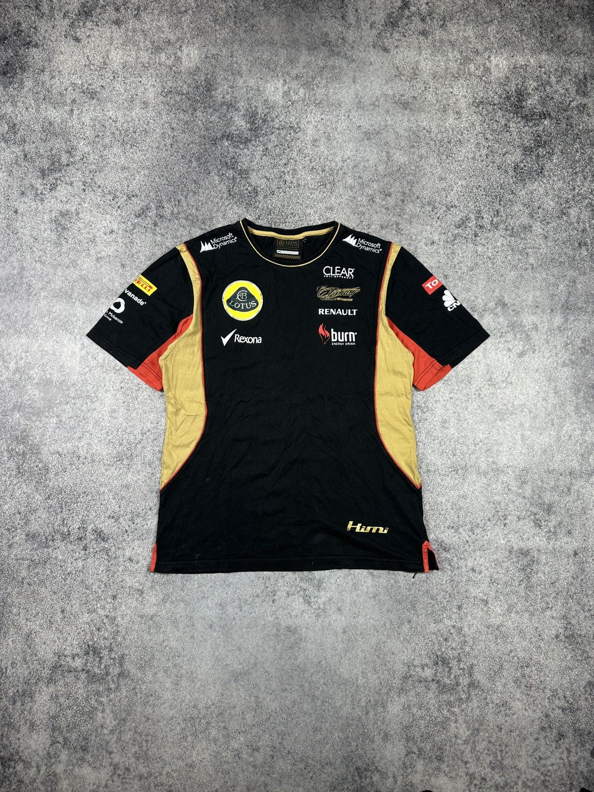 Formula 1 Lotus F-1 Team Racing Big Logo Kimi T-shirt Streetwear L Size US L / EU 52-54 / 3 - 1 Thumbnail
