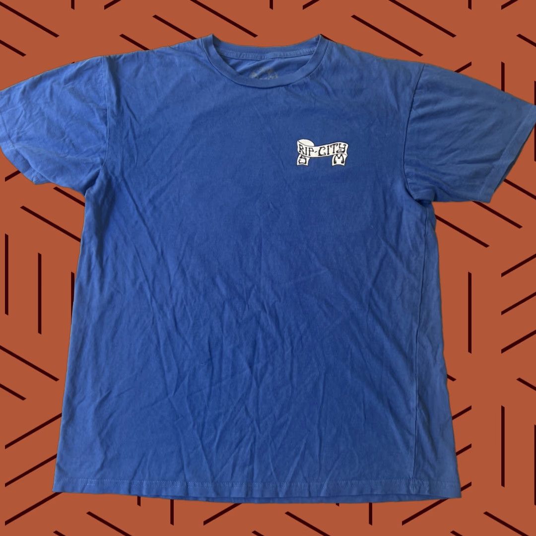 Vintage VINTAGE Rip City Shirt Skateboarding Graphic Print Surfer Beach Blue Medium Mens Size US M / EU 48-50 / 2 - 1 Thumbnail
