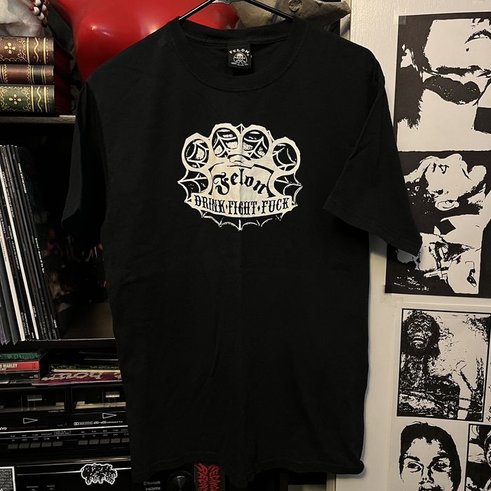 Vintage Y2K Felon MFG Co. Brass Knuckles Shirt Grailed