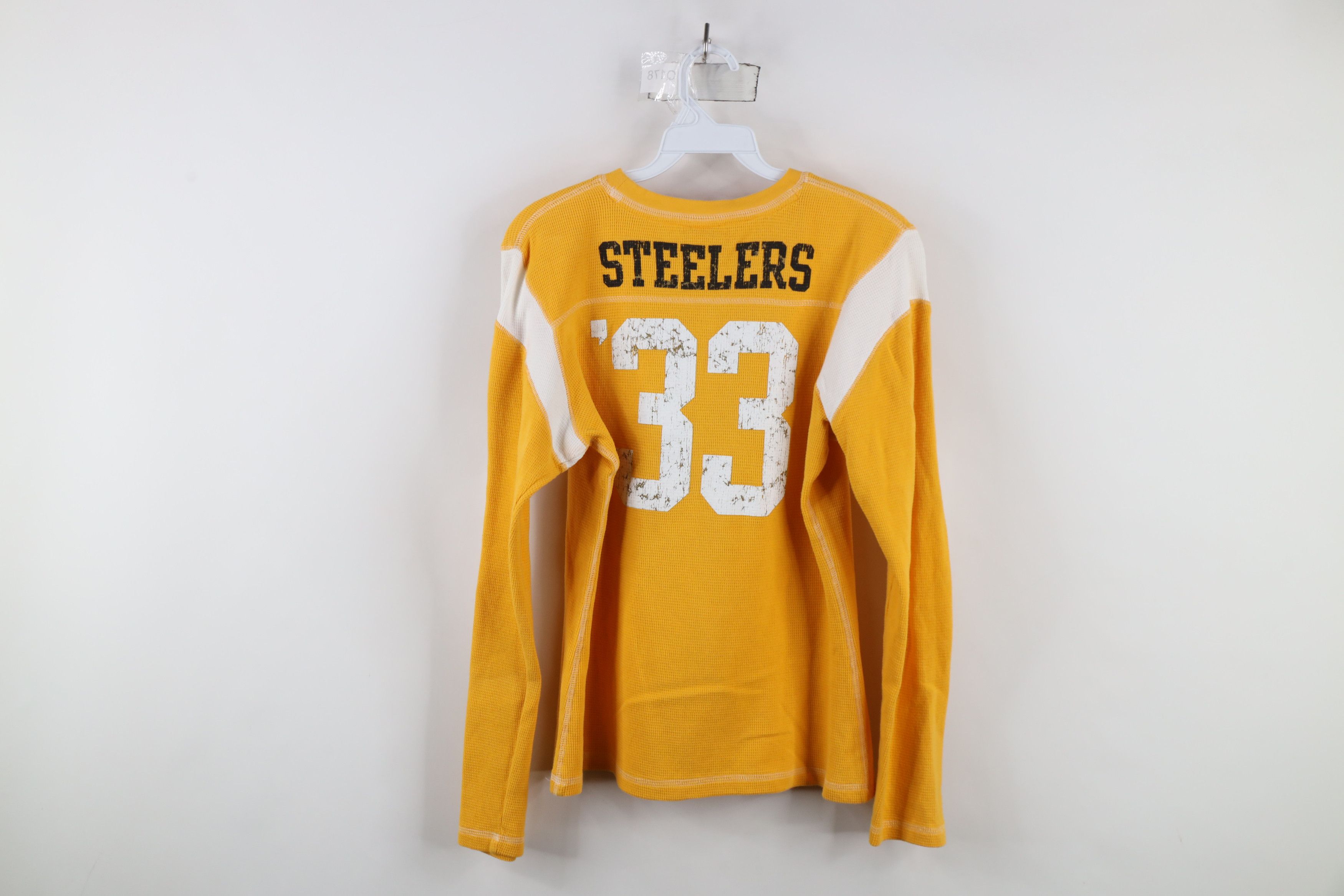 Reebok × Vintage Vintage Reebok Steelers Football Thermal Waffle Knit T-Shirt Size M / US 6-8 / IT 42-44 - 10 Thumbnail