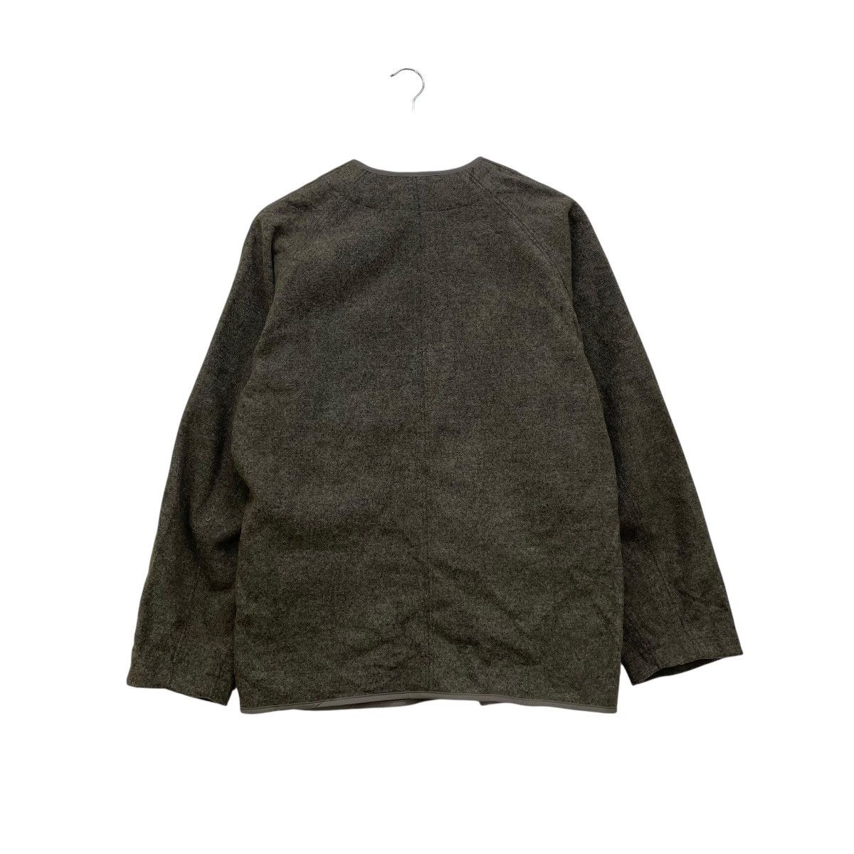 Uniqlo Japanese Brand Collarless Double Pocket Jacket Size M / US 6-8 / IT 42-44 - 2 Thumbnail