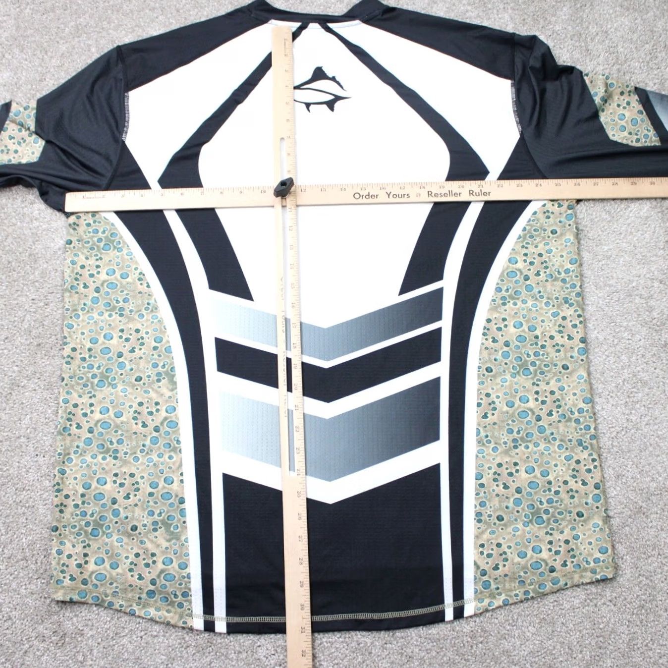 Vintage Loco Skailz Shirt Mens 2XL XXL Black/White/Beige Vented Long Sleeve Fishing Shirt Men 2XL Black White Beige Vented Long Sleeve Graphic Print Size US XXL / EU 58 / 5 - 6 Thumbnail