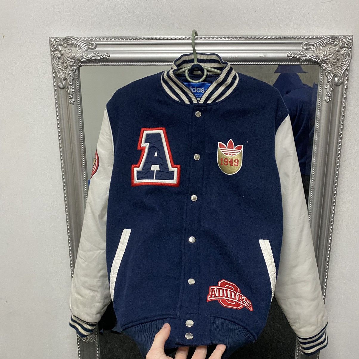 Adidas Vintage Adidas varsity bomber Jacket Size US S / EU 44-46 / 1 - 3 Thumbnail